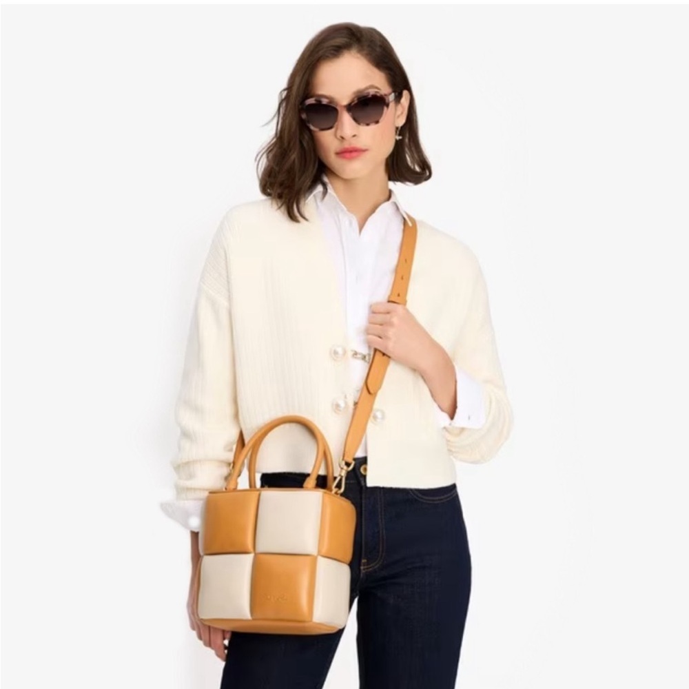 Kate Spade Boxy Colorblocked Tote Satchel Crossbody - Picture 5 of 13